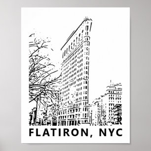 Flatiron Building Art Poster