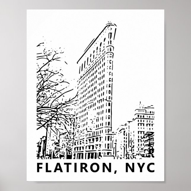 Flatiron Building Art Poster (Front)