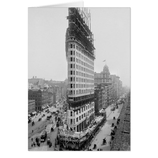 Flatiron Building Construction, 1902 Cards (Front)