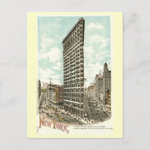 Flatiron Building New York City 1902 Vintage Postcard