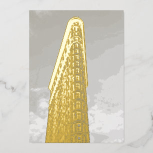 Flatiron Building New York City Foil Invitation