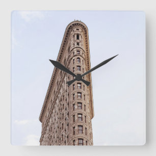 Flatiron Building New York City Square Wall Clock