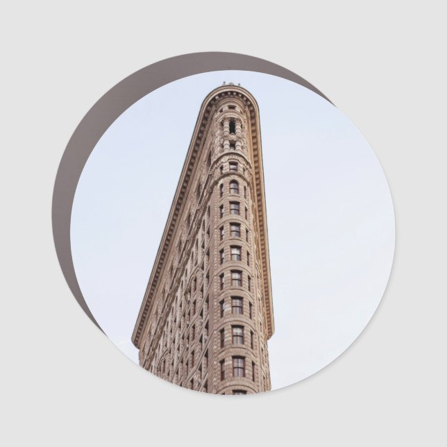 Flatiron building postcard car magnet (Front)