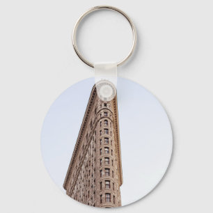 Flatiron building postcard keychain