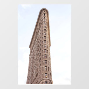 Flatiron building postcard window cling