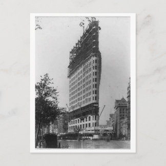 Flatiron Building Under Construction, New York Cit Postcard