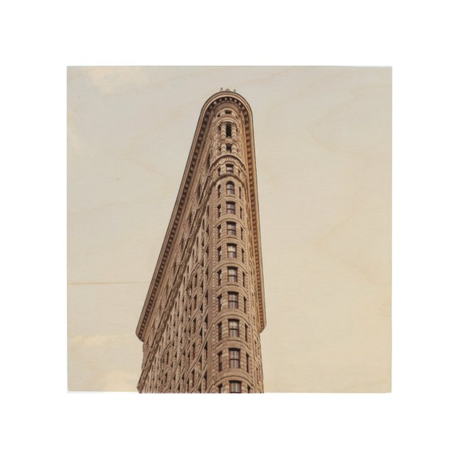 Flatiron building  wood wall art (Front)