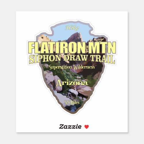 Flatiron Mountain arrowhead Sticker