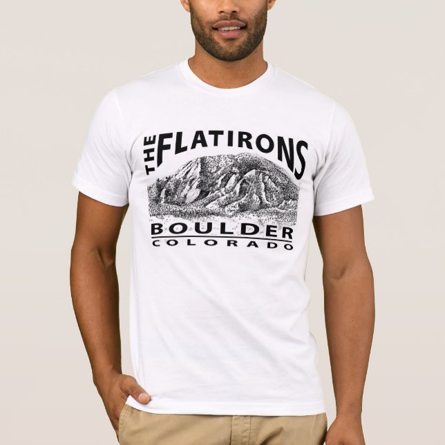 Flatirons Boulder Colorado Men's t-shirt (Front)