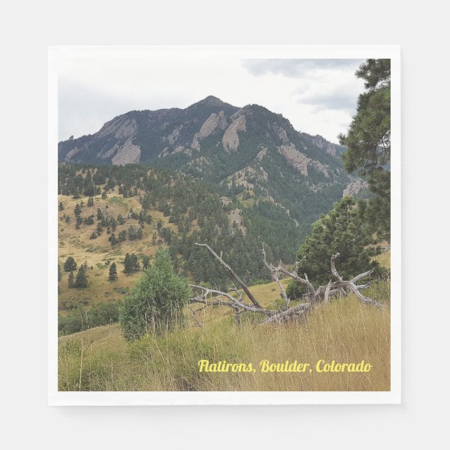 Flatirons, Boulder, Colorado - Napkins (Front)