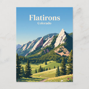 Flatirons Colorado Postcard