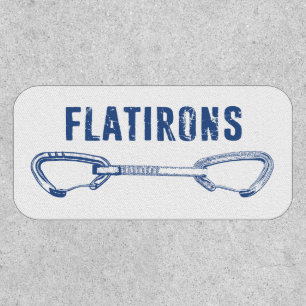 Flatirons Colorado Rock Climbing Quickdraw Patch