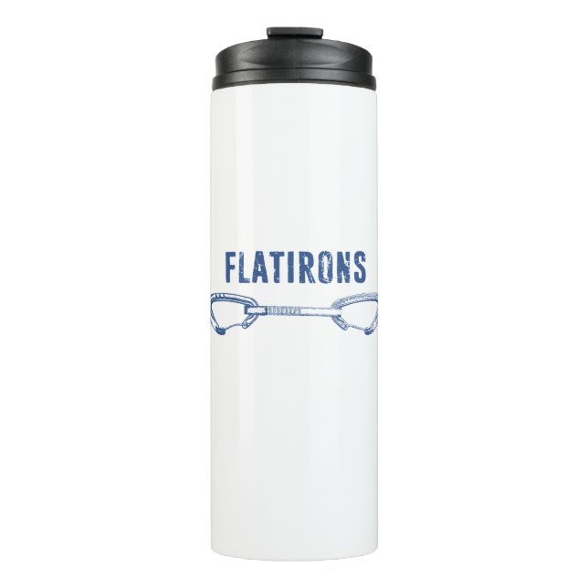 Flatirons Colorado Rock Climbing Quickdraw Thermal Tumbler (Front)