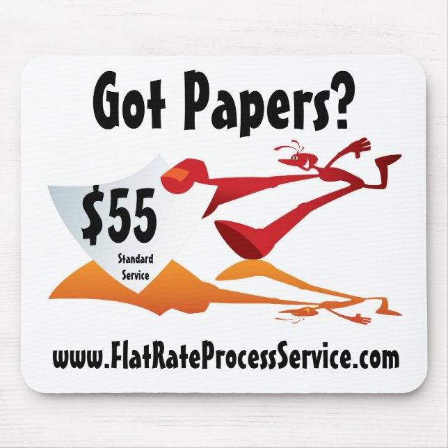 FlatRateProcessService.com Mouse Pad (Front)