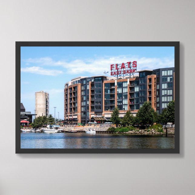 FLATS EAST BANK Print, Value Poster Paper (Matte) (Framed Front)
