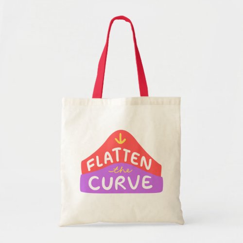 Flatten The Curve  to stop Covid 19 Tote Bag