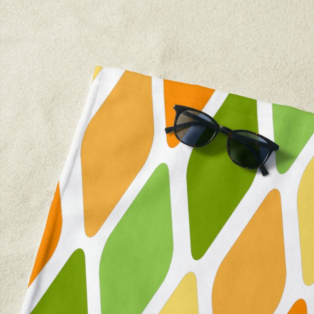 Flattened Diamonds  Beach Towel (In Situ)