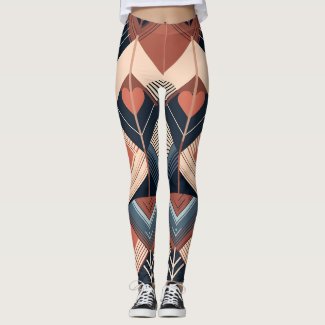 Flattering geometric deco hearts and chevrons