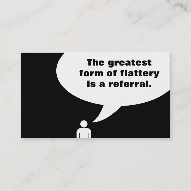 flattery is a referral (Front)