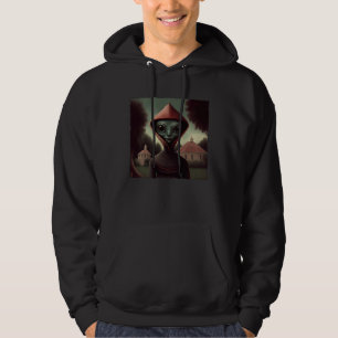 Flatwoods Monster Braxie 1952 Creepy Alien Cryptid Hoodie