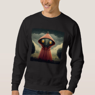 Flatwoods Monster Braxie 1952 Creepy Alien Cryptid Sweatshirt