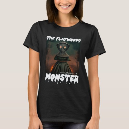 Flatwoods Monster Braxie 1952 Creepy Alien Cryptid T_Shirt