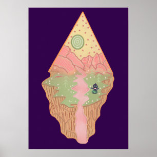 Flatwoods Monster Home Planet Cryptid Folklore Poster