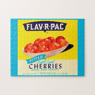 Flav-R-Pac pitted cherries label Jigsaw Puzzle