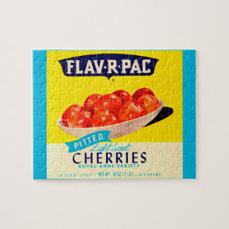 Flav-R-Pac pitted cherries label Jigsaw Puzzle