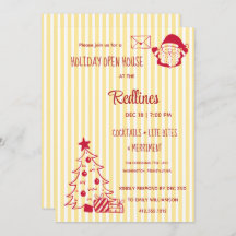 Flavescent stripped Holiday Open House 