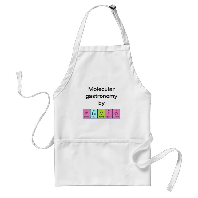 Flavio periodic table name apron (Front)