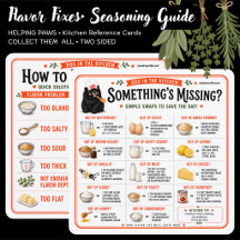 FLAVOR FIXES-SEASONING GUIDE • KITCHEN REFERENCE