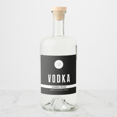 Flavor Infused Liquor Bottle With Logo Label