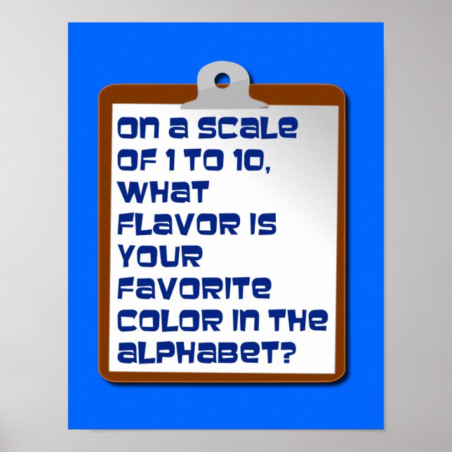 Flavor of the Alphabet Poster (Front)