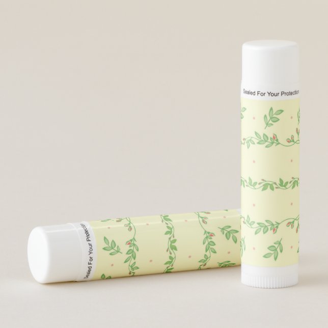 Flavored Lip Balm - Floral Trellis (Front)