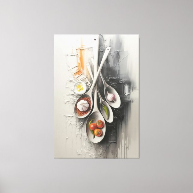 Flavors Hanging in Silence Canvas Print (Front)