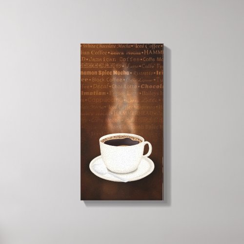 Flavors of Coffee Canvas Print