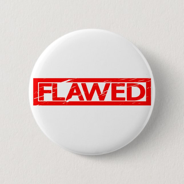 Flawed Stamp Button (Front)