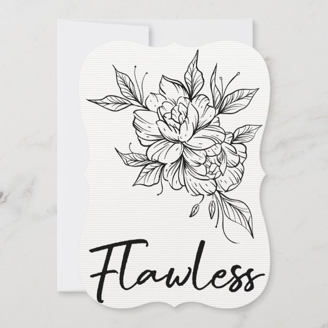 Flawless - Bridgerton Themed Invitation (Front)