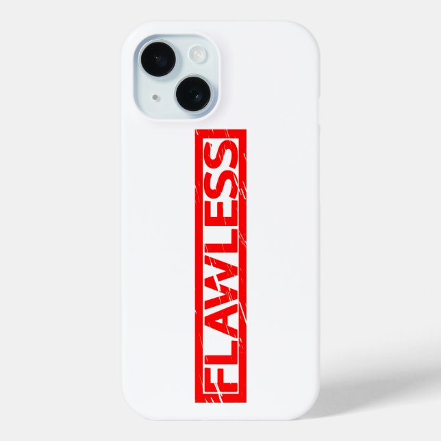 Flawless Stamp Case-Mate iPhone Case (Back)