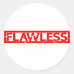 Flawless Stamp Classic Round Sticker