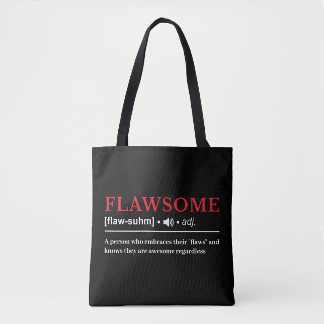 Flawsome - Customizable Definition Tote Bag (Front)