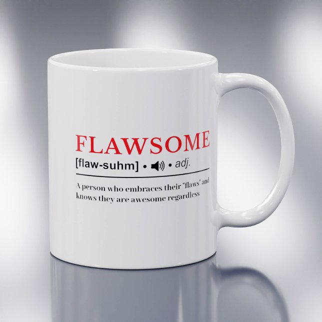 Flawsome - Customizable Dictionary Definition Coffee Mug (Creator Uploaded)
