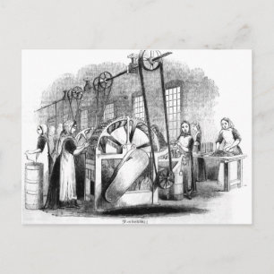 Flax Heckling Postcard