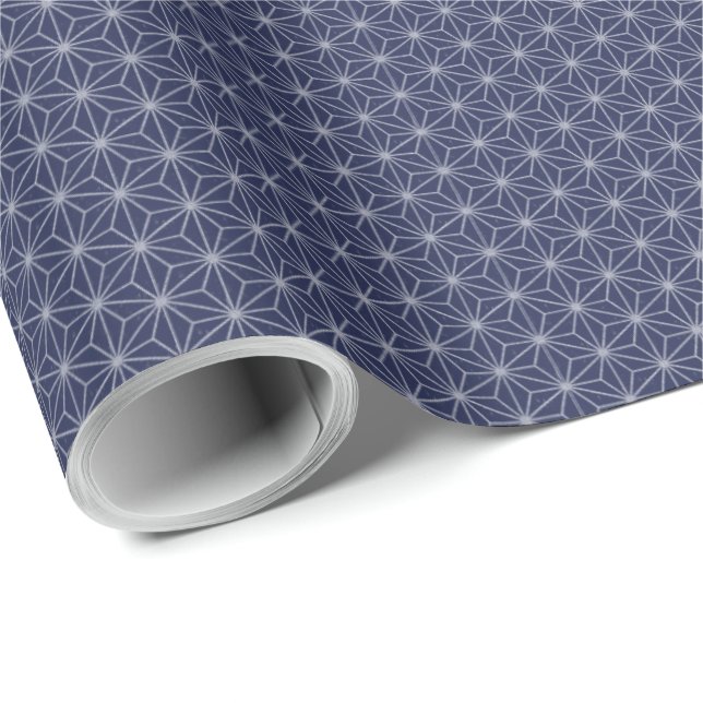 Flax-leaf pattern traditional japanese desgin wrapping paper (Roll Corner)