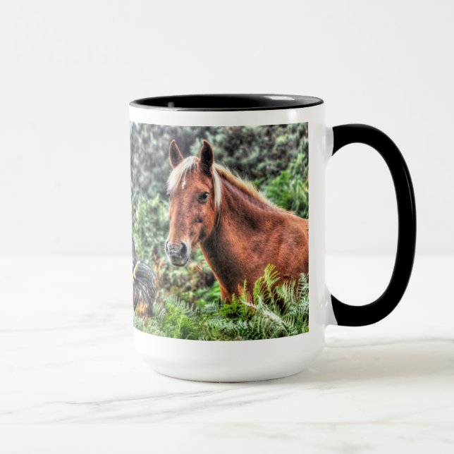 Flaxen-maned New Forest Pony of Hampshire, England Mug (Right)
