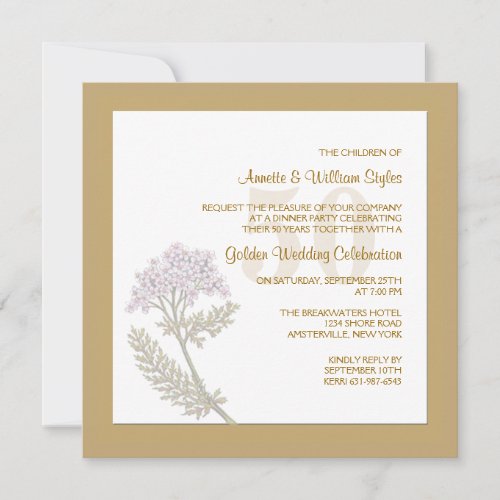 Flaxen Square Invitation