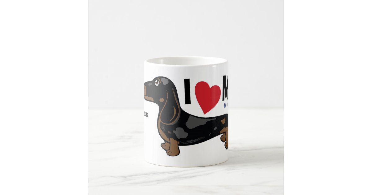 Fldr I Love My Smooth Dapple Dachshund Mug Coffee Mug Zazzle Com