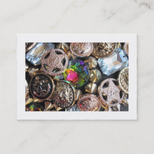 Flea Market Bling (Bordered) Business Card
