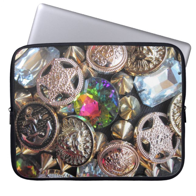 Flea Market Bling Laptop Sleeve (Front)